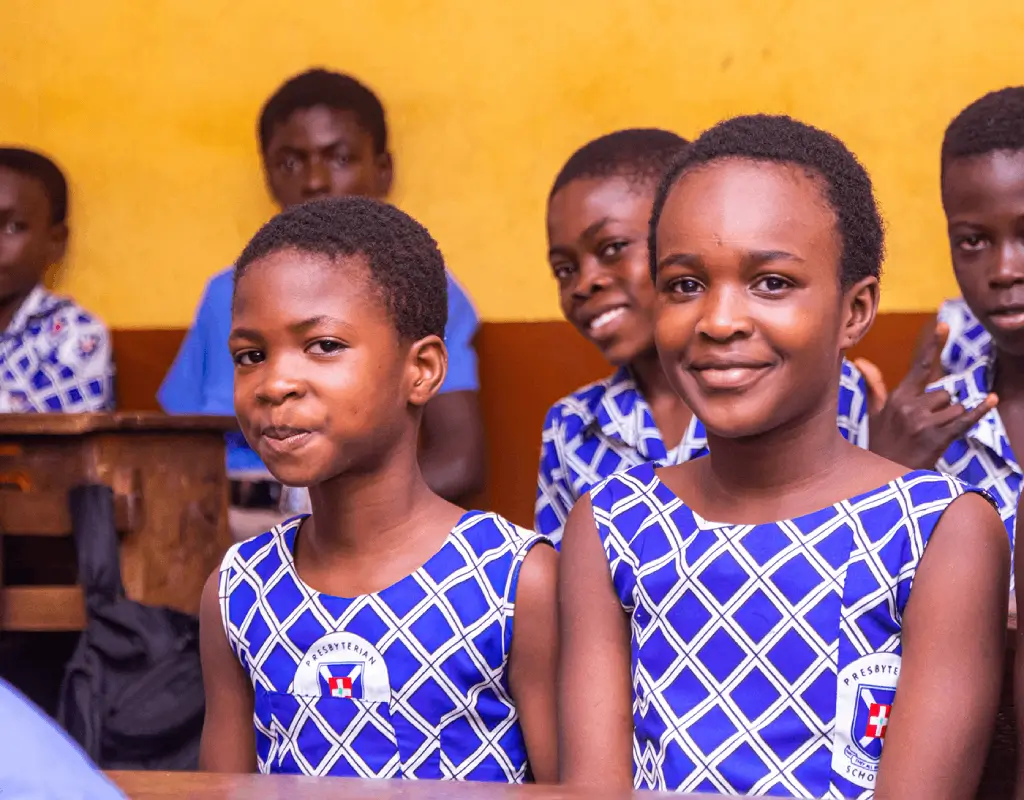 GES banner - school kids